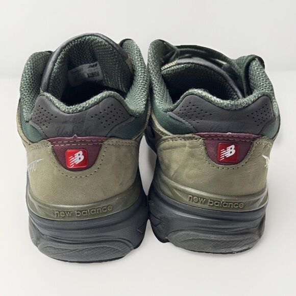 Size 9.5 - New Balance Teddy Santis x 990v3 Made in USA Green Purple - Picture 4 of 7